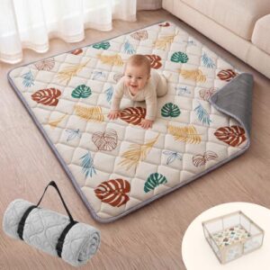 DICOLIN 47"x47" Baby Play Mat for Floor, Foldable Thick Foam Playpen Mat