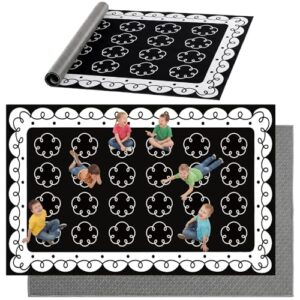 Drydiet Classroom Rug 7.6 x 12 ft Circle Classroom Carpet