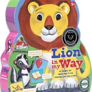 eeBoo Lion in My Way Game - Award Winning Cooperative & Imaginative Problem Solving Game, Screen-Free Fun for 2-4 Players, Kids Ages 5 and up