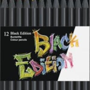 Faber-Castell Black Edition Colored Pencils| Great Back to School Art Supplies | Classic (12 Count)