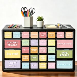 Fancy Land Teacher Toolbox Labels for Classroom Organization Storage