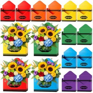FOGWOWO 12Pcs Teacher Gift Box Teacher Appreciation Gifts Bouquet Envelope