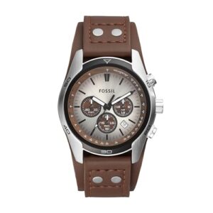 Fossil Coachman Quartz Chronograph Leather Watch for Men