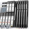 Four Candies Metal Mechanical Pencil Set, 3PCS Art Drafting Pencils 0.5, 0.7, 0.9MM & 2PCS 2MM Mechanical Drawing Pencils with 420PCS Leads (4B 2B HB 2H Color) for Writing Sketching Drawing (Black)