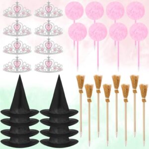 Fullhawl 32 Pcs Witch Princess Party Favors Halloween Party Gift