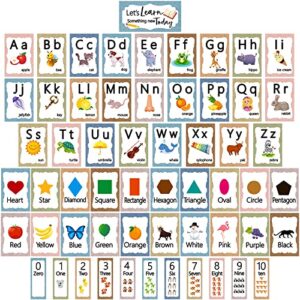 Fuutreo 58 Pcs Colorful Alphabet and Number Bulletin Board Set