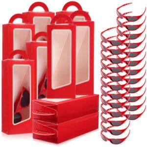 Fuyoooo 48 Pcs Spider Web Party Favors, 24 Sunglasses 24 Goodie Bag Boxes