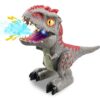 GeeKiPrime Dinosaur Toys for Kids 3-5 Mist Spray Dinosaurs with Roar Lights