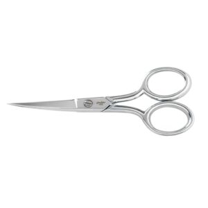 Gingher 4" Curved Embroidery & Applique Scissors for Crafting & Sewing