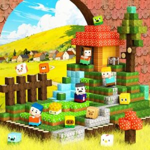 GobiDex 100PCS Large Size Magnetic Blocks Building Toys for Kids