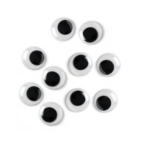 Googly Eyes Paste On Black Assorted Sizes 200 Piece Set 200pc Paste Eyes
