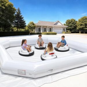 GR8FUN Commercial Inflatable Bumper Car Arena(12.4ft/3.8m) - Premium PVC Race Track for Event Rentals, Carnivals & Indoor Outdoor Entertainment