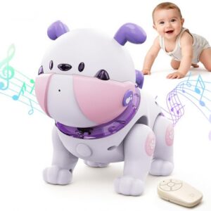 great dachong Baby Toys for 6-12 Months: Musical Crawling Dog Toy with Dancing, Recording & Lights, First Birthday Gift for Boys & Girls, Tummy Time Sensory Toy for Toddlers 1-3