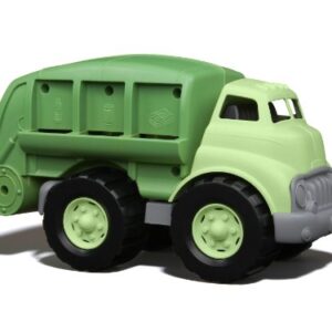 Green Toys Recycling Truck in Green Color - BPA and Phthalates Free Garbage Truck for Improving Gross Motor, Fine Motor Skills. Kids Play Vehicles