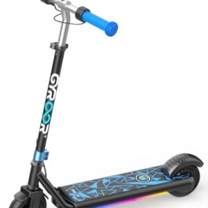 Gyroor Kids Electric Scooter 150W Motor LED Display H30Max Blue