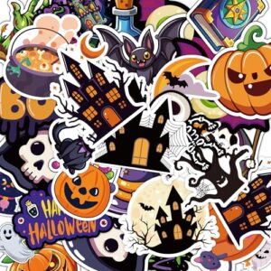 Halloween Decorations - 100 PCS Halloween Stickers | Halloween Party Favors - Halloween Games Toys Gifts Party Supplies - Crafts Accessories Treats Bulk for Classroom Decor