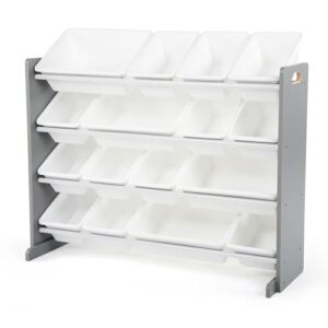 Humble Crew Kids Toy Organizer with 16 Bins, 4 Tier Storage for Playroom