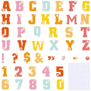 Humyoun 176 Pcs 7" Large Bulletin Board Letters Set, Bright, Retro