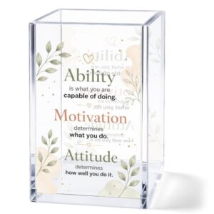 Inspirational Acrylic Office Holder,Desk Organizer Gifts