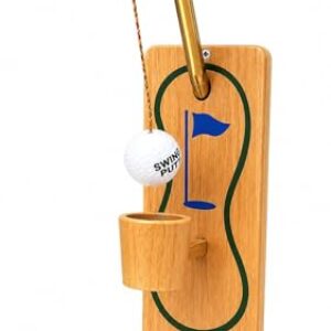 Island Time Sports Ring Toss Game - Outdoor Yard Beach Games for Adults and Family, Hook and Ring Games with String and Hooks for Indoor/Outdoor Use, Fun Backyard Activity, Easy Setup, Durable, Age 6+