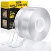 JIXZEN Double Sided Tape Heavy Duty, Removable Nano Tape, 20FT, 2 Rolls