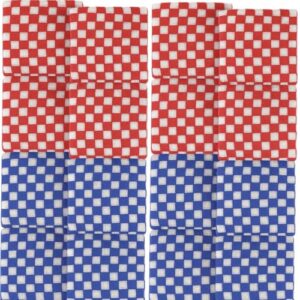 JolliLudo 20 Pcs Mini Checkered Bean Bags for Tossing 2 x 2 Inch Mini Cornhole Canvas Bean Bags Carnival Outdoor Throwing Games Accessories Hand Toss for Sports Outdoor Party