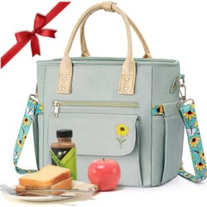Large Lunch Box Bag Women - Soft Cooler for Work Picnic - Gifts for Women