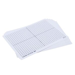 LEARNING ADVANTAGE 7854 XY Axis Dry Erase Boards, Set of 10