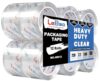 LeBao Heavy Duty Packing Tape Refills, Strong HD Clear Packaging Tape, 1.88 in. x 60 yd. x 2.7MiL, Secure Sealing for Cardboard Moving Boxes Shipping Supplies (12-Pack Refill)