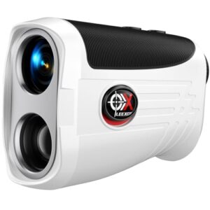 Leexox Golf Rangefinder with Slope Switch, 1200Y & 7X for Tournament, White