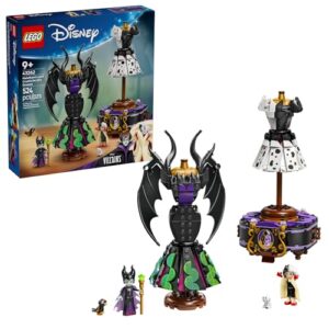 LEGO Disney Villains Maleficent’s and Cruella De Vil’s Dresses Kids Toy - Fashion Building Toy for Girls and Boys, Ages 9+ - Gift Idea for Birthdays, Holidays, & Disney Fans - 43262