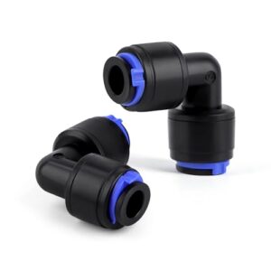 Lorvain 30 Pack Quick Connect 1/4" Drip Irrigation Elbow Connectors