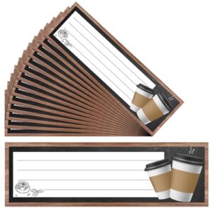 Maitys 60 Sheets Coffee Cup Name Plates Die Cut Tags for Classroom