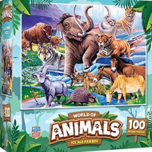 MasterPieces 100 Piece Family Jigsaw Puzzle for Kids - Ice Age Friends - 14" x 19"