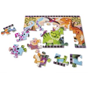 Melissa & Doug Dinosaur Dawn Jumbo Floor Puzzle (24 Pieces, 2 x 3 Feet), Jigsaw Puzzle for Preschoolers and Kids Ages 3+ - FSC Certified