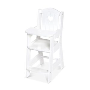 Melissa & Doug Play High Chair Pretend Play High Chair Baby Doll Accessories