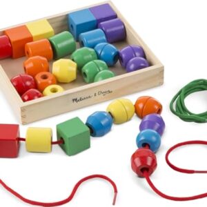 Melissa & Doug Primary Lacing Beads 33-Piece Montessori Toy Set