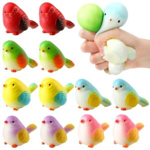 Meooeck 12 Pcs Birds Fidgets for Adults Squeeze Birds Party Favors