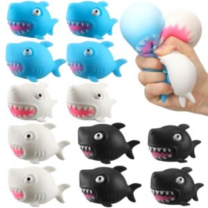 Meooeck 12 Pcs Shark Fidgets Balls for Adults Squeeze Shark Party Favors