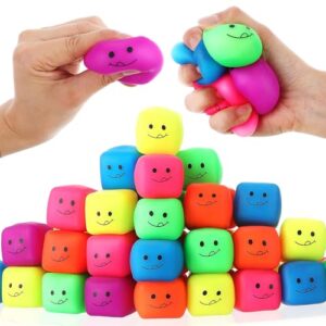 Meooeck 60 Pack Fidget Toys Bulk Slow Rising Cubes for Kids and Adults