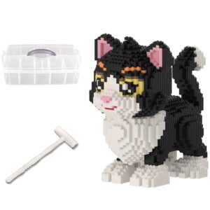 MIKIJOYS Black Cat Building Blocks Set (3000 Pieces) with Storage Box