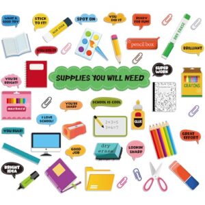 MotiMind 48 Pcs Supplies You Will Need Mini Bulletin Board Set