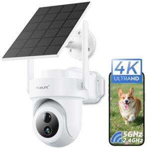 MUBILIFE 4K Solar Security Camera Outdoor, Add-on Camera Only