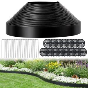 No Dig Landscape Edging Border Kit, 2" x100 FT for Flower Beds/Gravel/Lawn