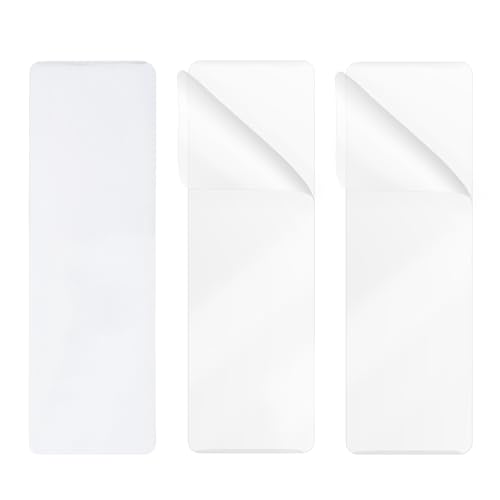 ONLYKXY 20pcs Clear Plastic Book Page Marks Sleeves Blank Frames 8 Mil Hot Thermal Laminating Film Cover Holder Bag Pouche Pocket for Read Lover Wedding Photo Strip Holiday DIY Craft Gift (1.5x5.9in)