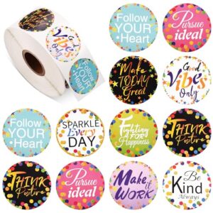 Outus 1000 Pcs Confetti Positive Sayings Stickers Back to School