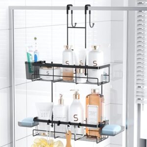 Over the Door Shower Caddy Hanging: No Drill Rustproof Shower Organizer