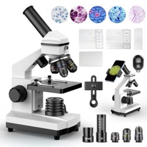 PalliPartners Compound Microscope for Adults & Students, White
