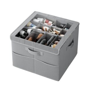 PHINOX Shoe Organizer for Closet, Fits up to 16-24 Pairs, 1 Pack, Grey