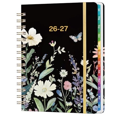 Planner 2026-2027 - Academic Planner 2026-2027, July 2026 - June 2027, 6.5” x 8.5”, Weekly and Monthly Planner, 26-27 Calendar Planner, Colorful Tabs, Back Pocket, Holidays, Hardcover
